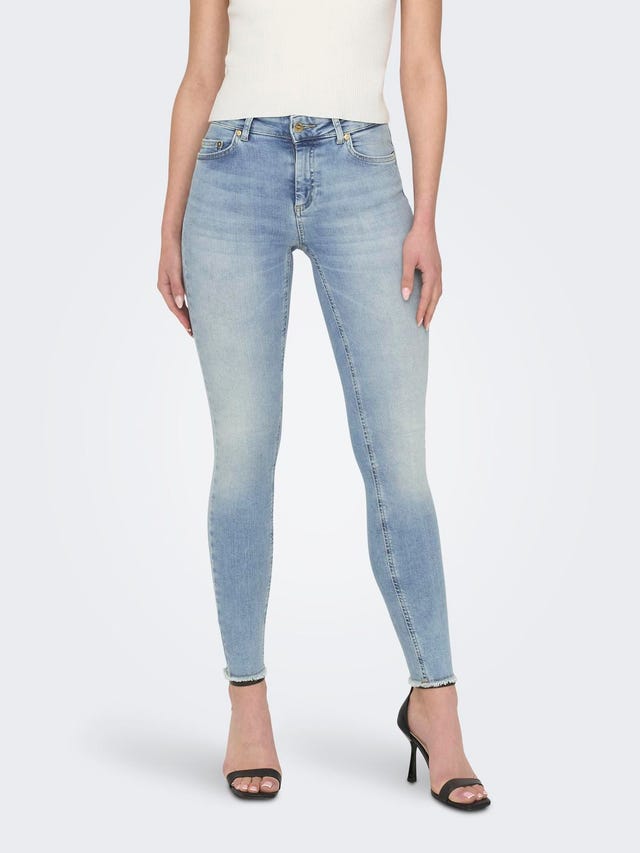 ONLY ONLBLUSH MID WAIST SKINNY ANKLE JEANS - 15164319