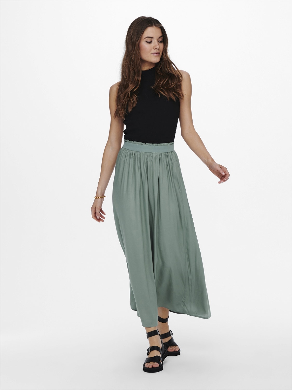 ONLY Effen Maxi rok -Chinois Green - 15164606
