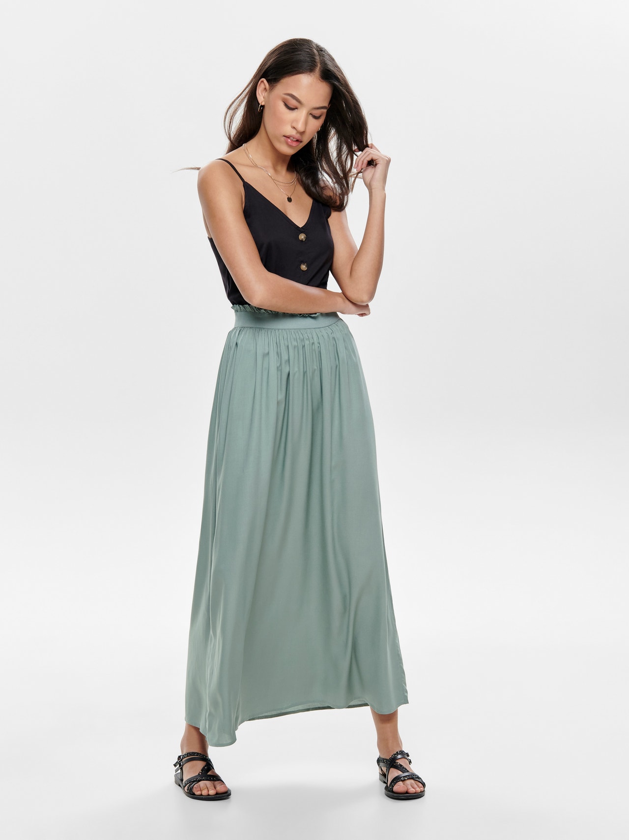 Paperbag skirt maxi Clearance