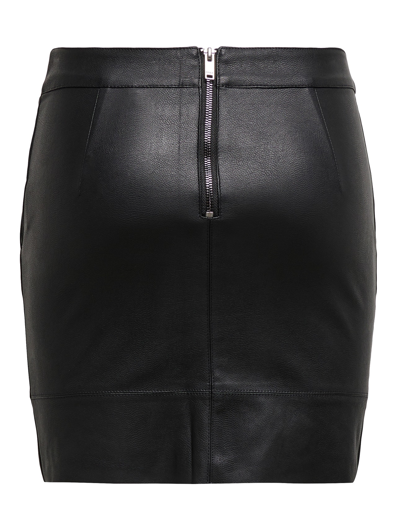 ONLY Leather look Skirt -Black - 15164809