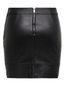 ONLY mini faux leather skirt -Black - 15164809