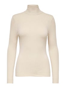ONLY Polokrage Pullover -Pumice Stone - 15165075