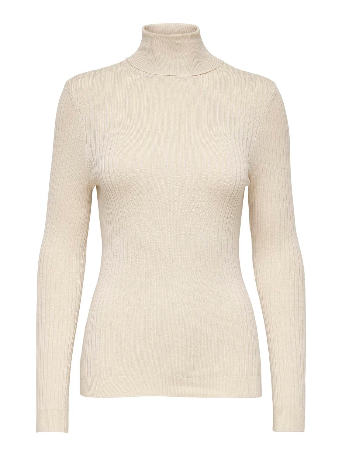 ONLY Rolkraag Pullover -Pumice Stone - 15165075