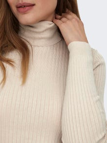 ONLY High-neck knit -Pumice Stone - 15165075