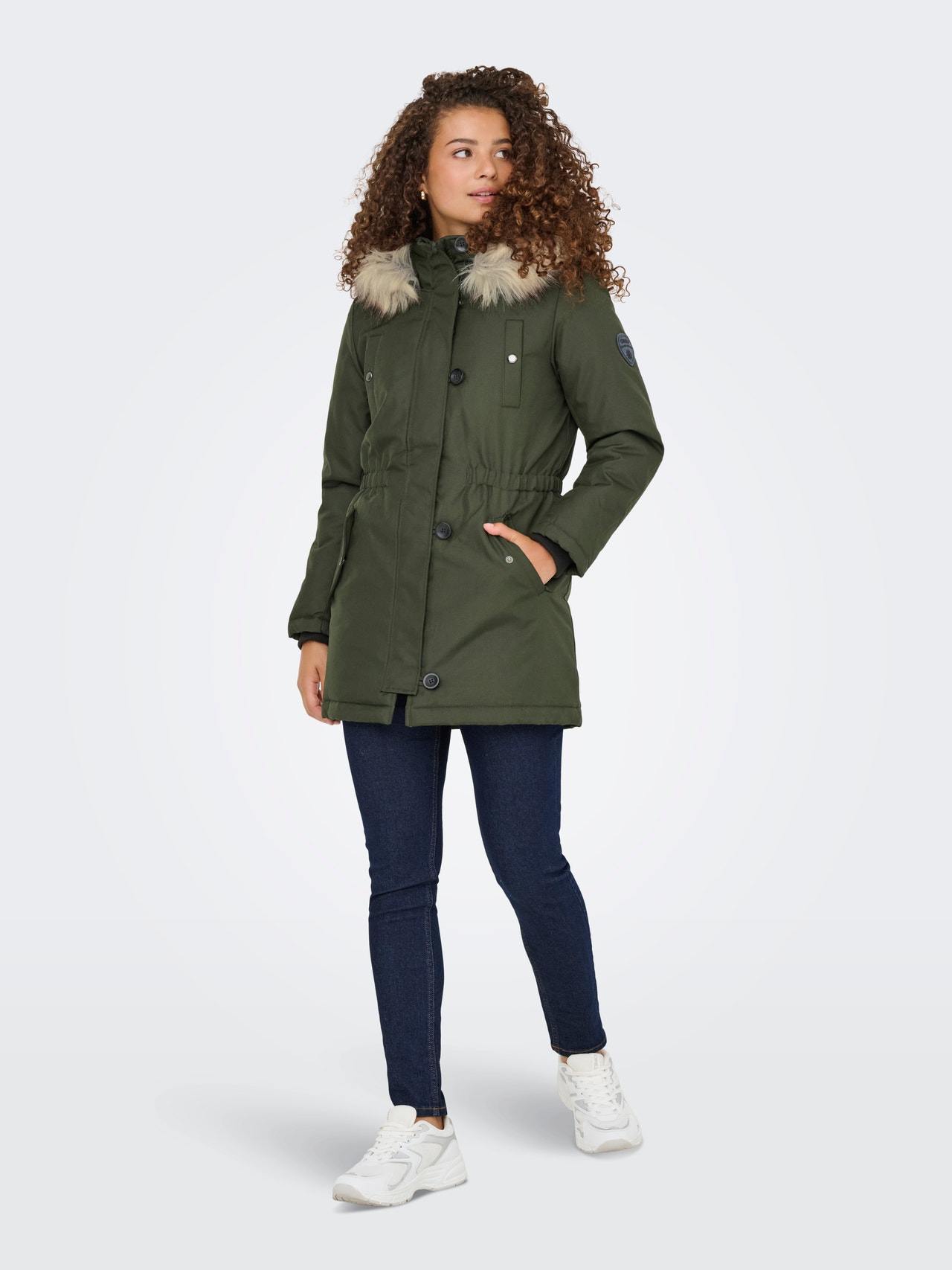ONLY ONLIRIS Lang parkas -Rosin - 15165180