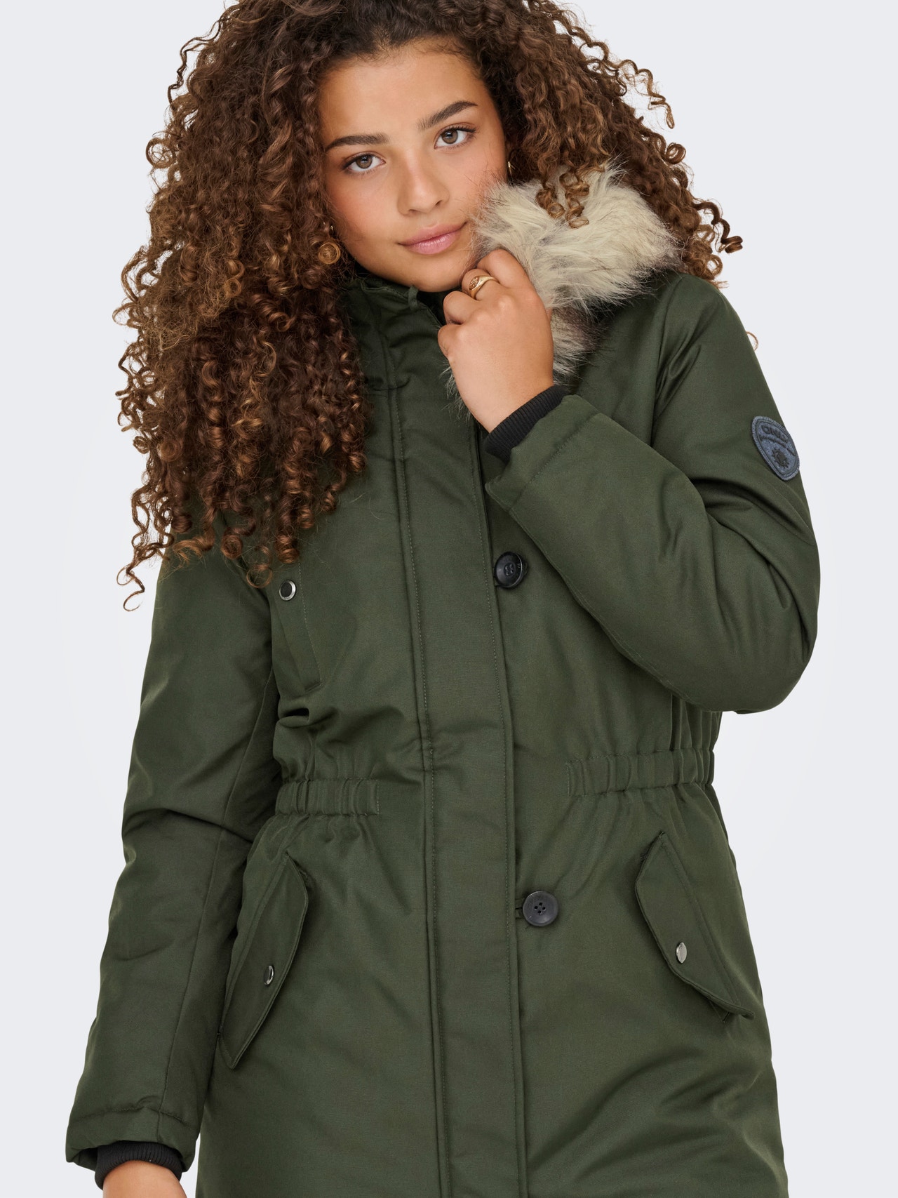 ONLY ONLIRIS Lang parkas -Rosin - 15165180