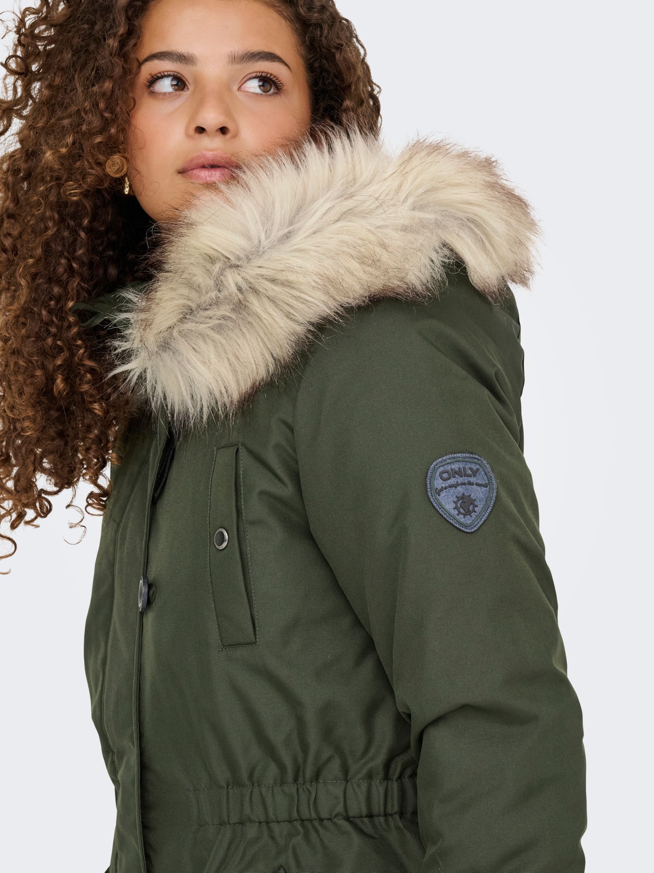 ONLY ONLIRIS Lang parkas -Rosin - 15165180