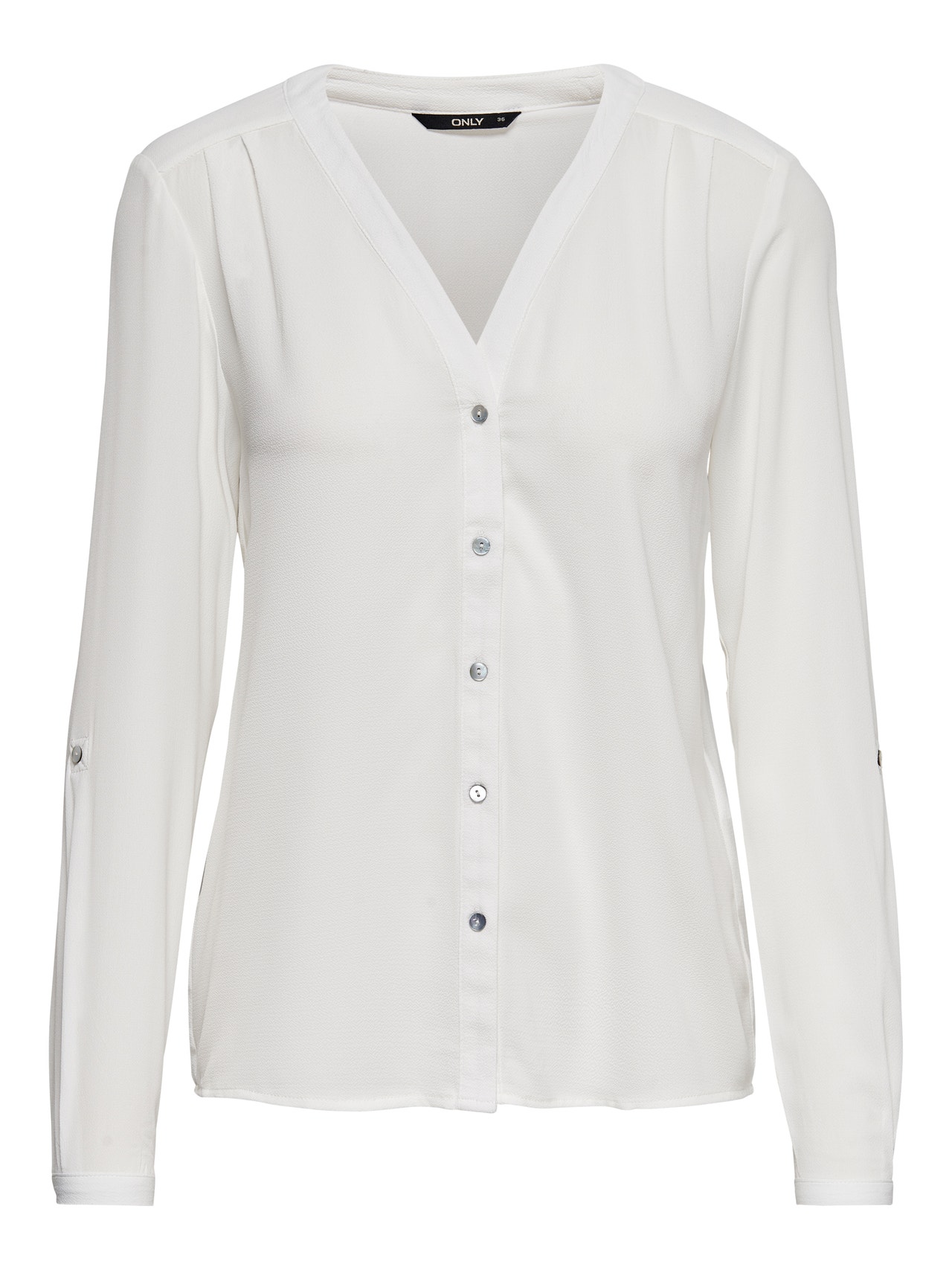 ONLY Regular Fit Button under collar Shirt -Cloud Dancer - 15165571