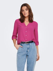 ONLY Loose fit Overhemd met lange mouwen -Very Berry - 15165571