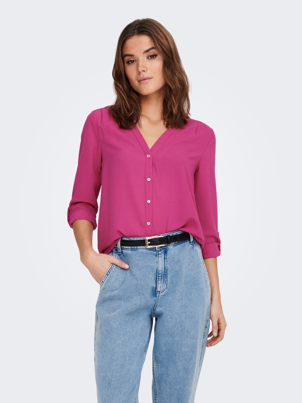 ONLY Regular Fit Shirt -Very Berry - 15165571