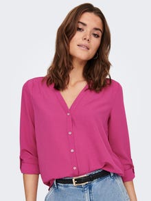 ONLY Loose fit Overhemd met lange mouwen -Very Berry - 15165571