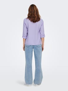 ONLY Regular Fit Button under collar Shirt -Lavender - 15165571