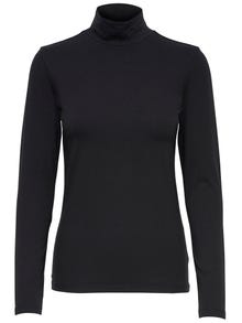 ONLY Tops Slim Fit Col tortue -Black - 15165633