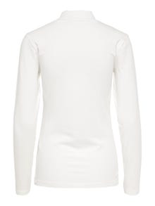 ONLY Tops Slim Fit Col tortue -Cloud Dancer - 15165633