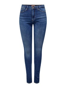 ONLY Skinny Fit Mittlere Taille Jeans -Medium Blue Denim - 15165792