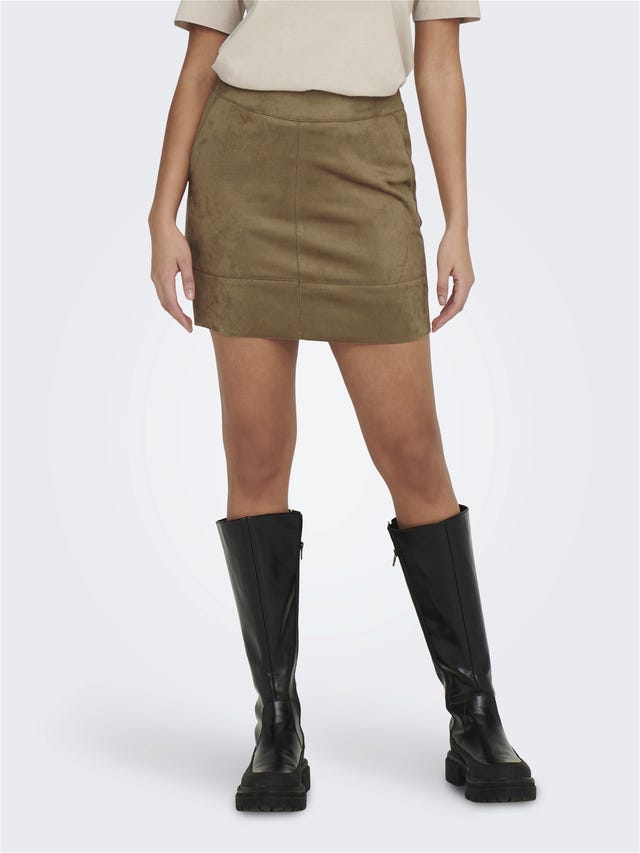 ONLY Leather look Skirt - 15165913