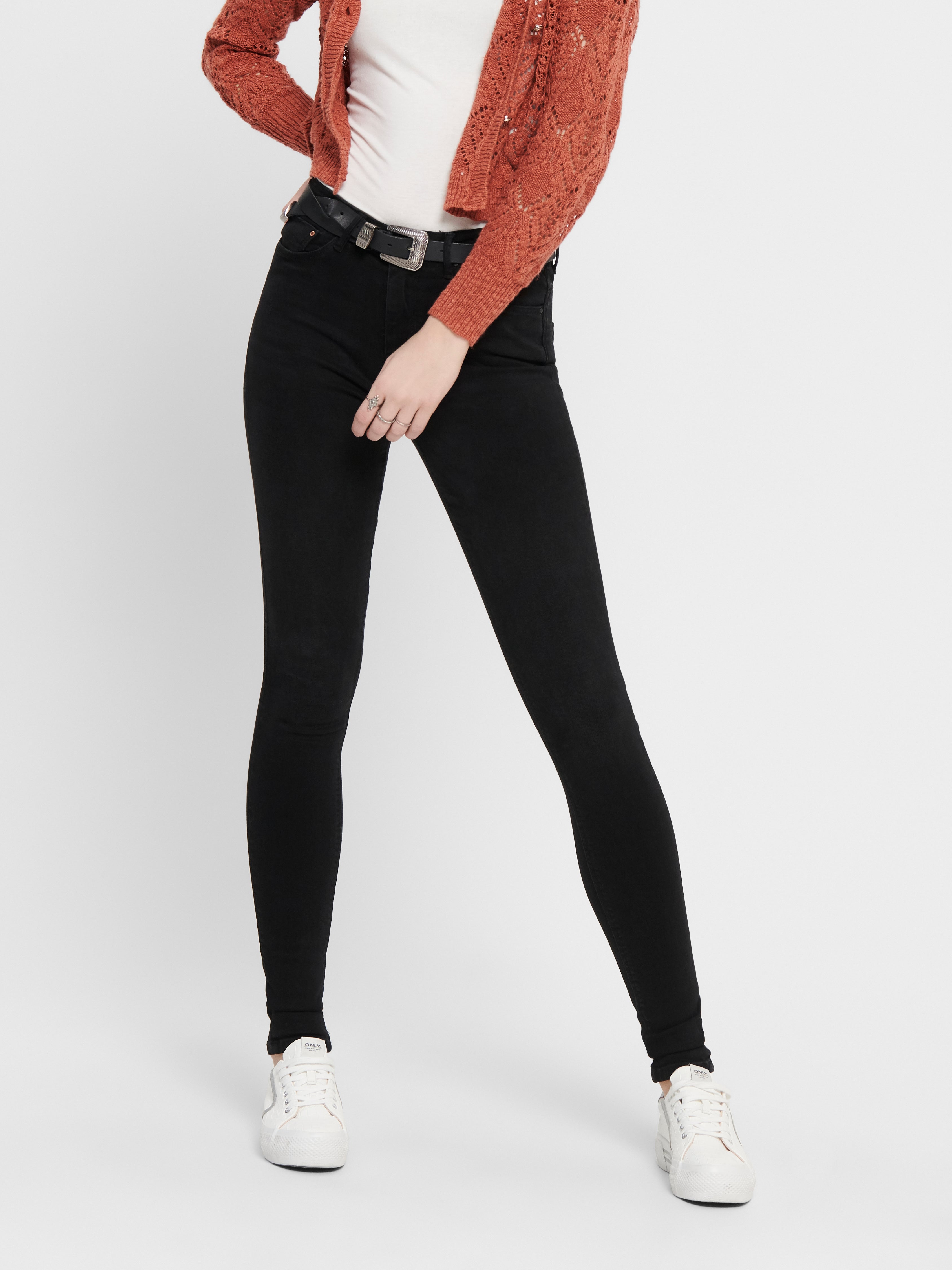 High waisted 2024 black skinny jeans