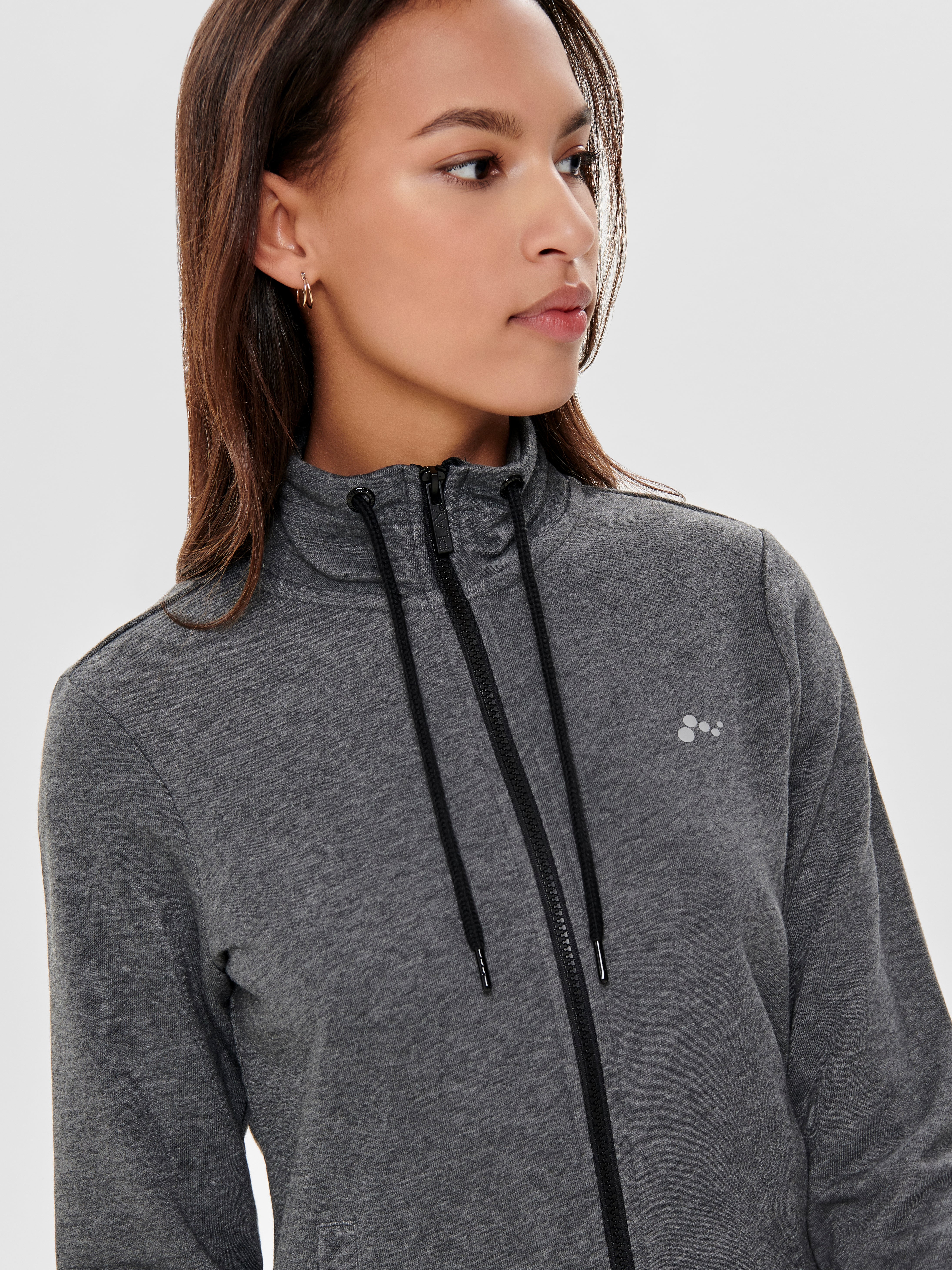 High neck Sweatshirt | Dark Grey | ONLY®