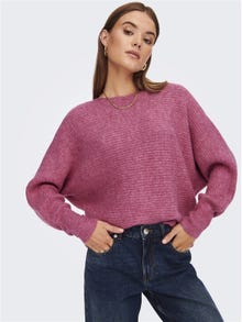 ONLY Batwing Knitted Pullover -Rapture Rose - 15168705