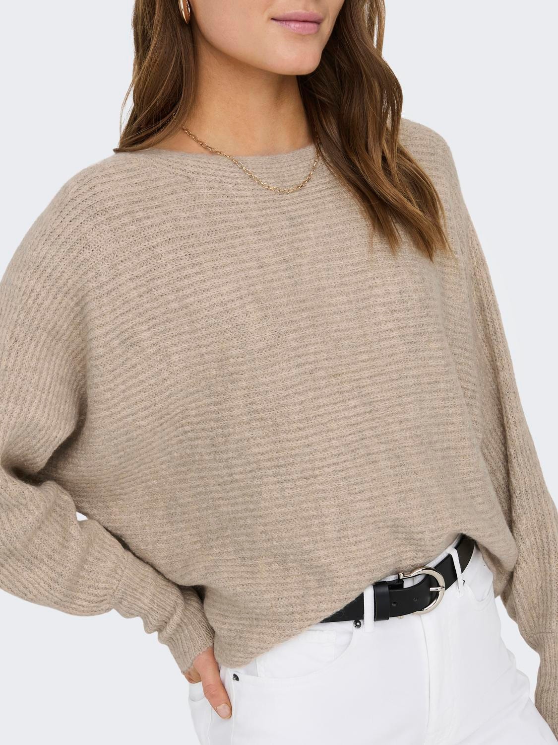 ONLY Batwing Strickpullover -Nomad - 15168705