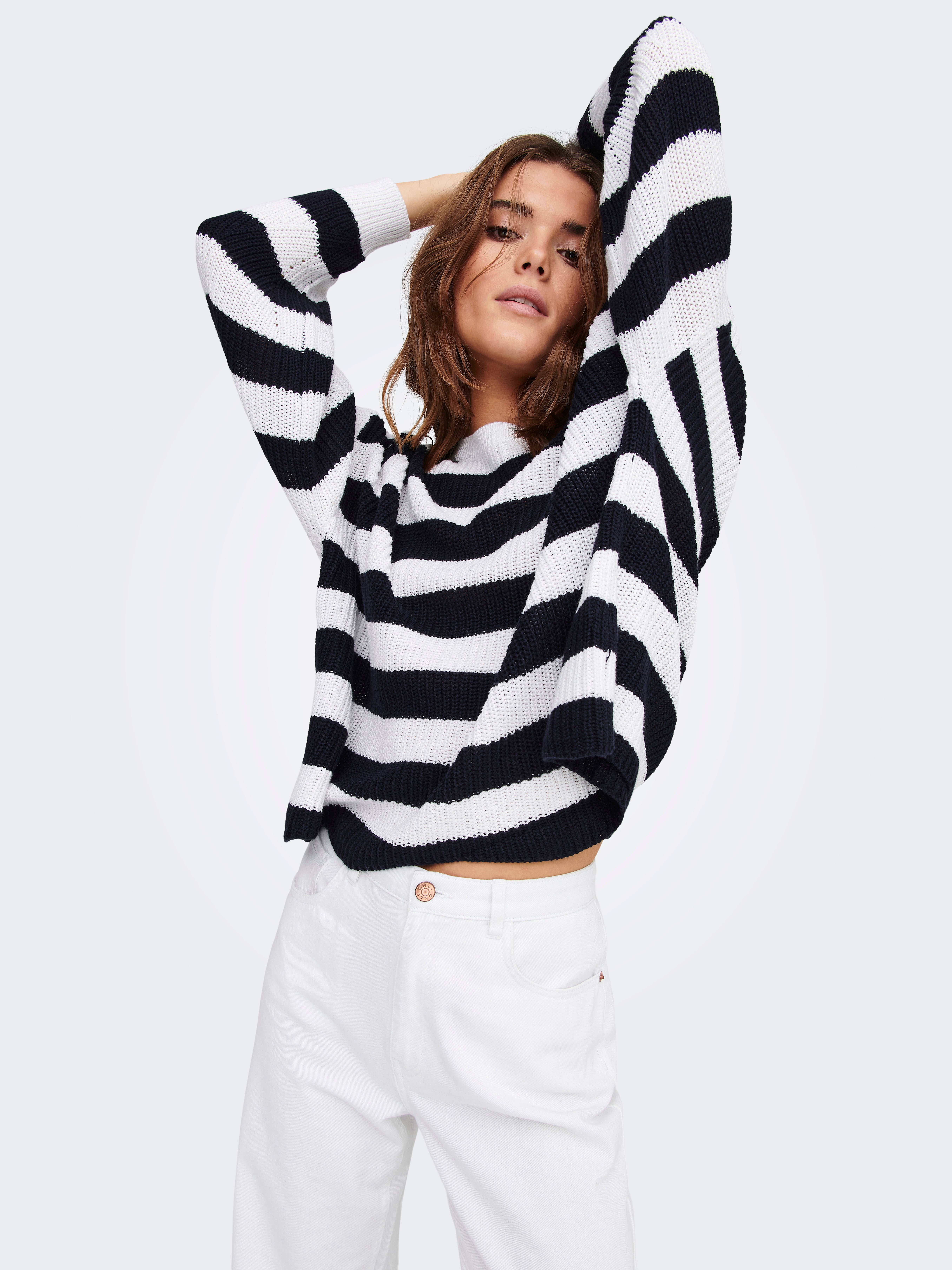 White hot sale loose jumper