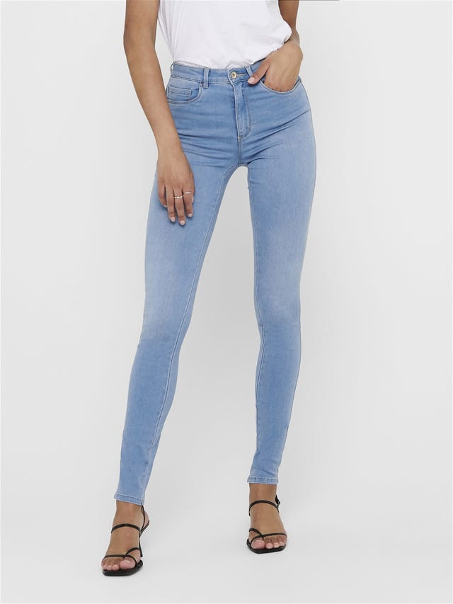 ONLY Skinny Fit Hohe Taille Jeans - 15169037