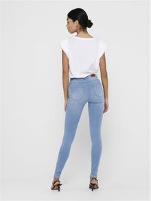 ONLY Jeans Skinny Fit Taille haute -Light Blue Denim - 15169037