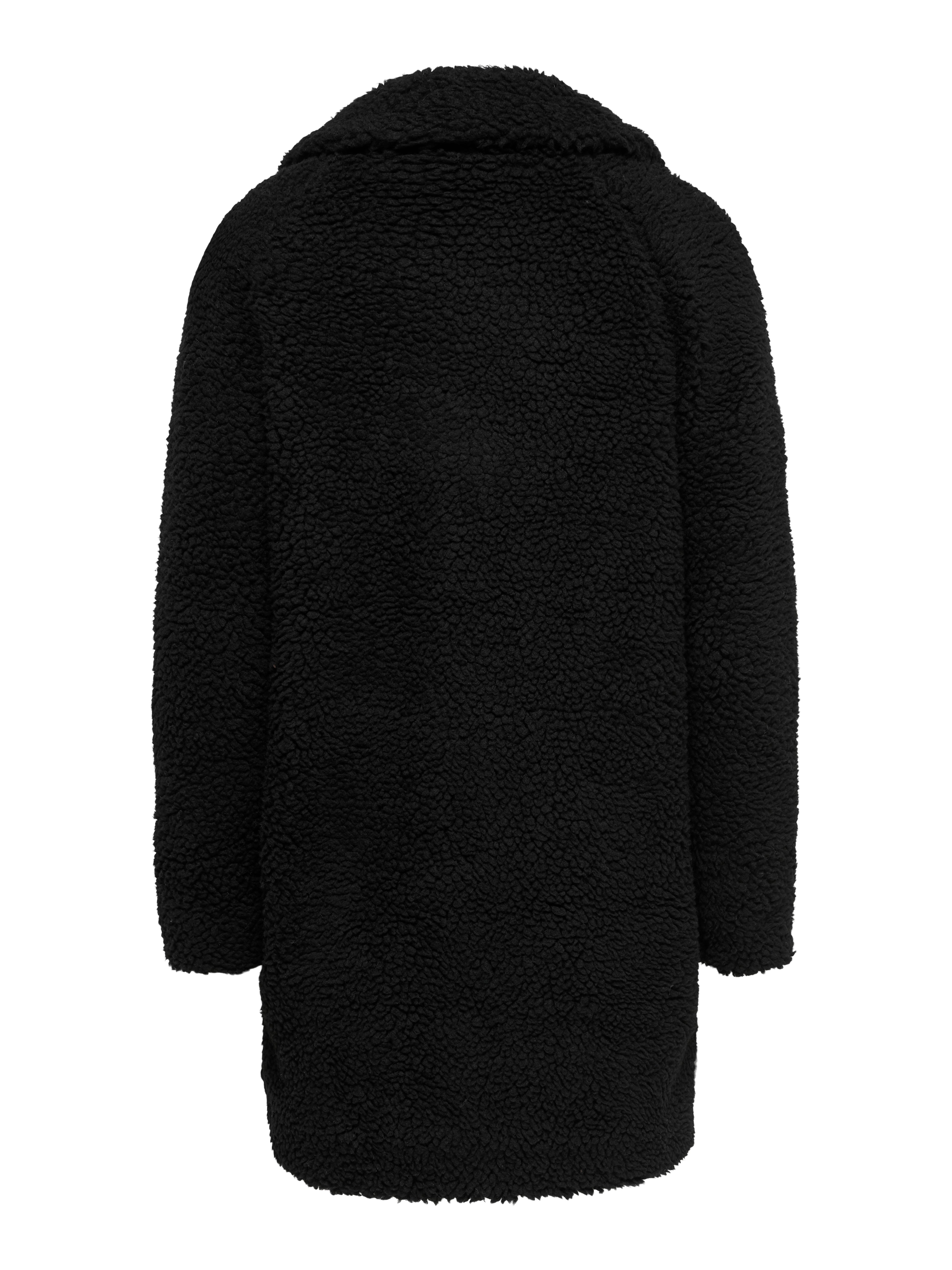 Petite sherpa coat Black ONLY®