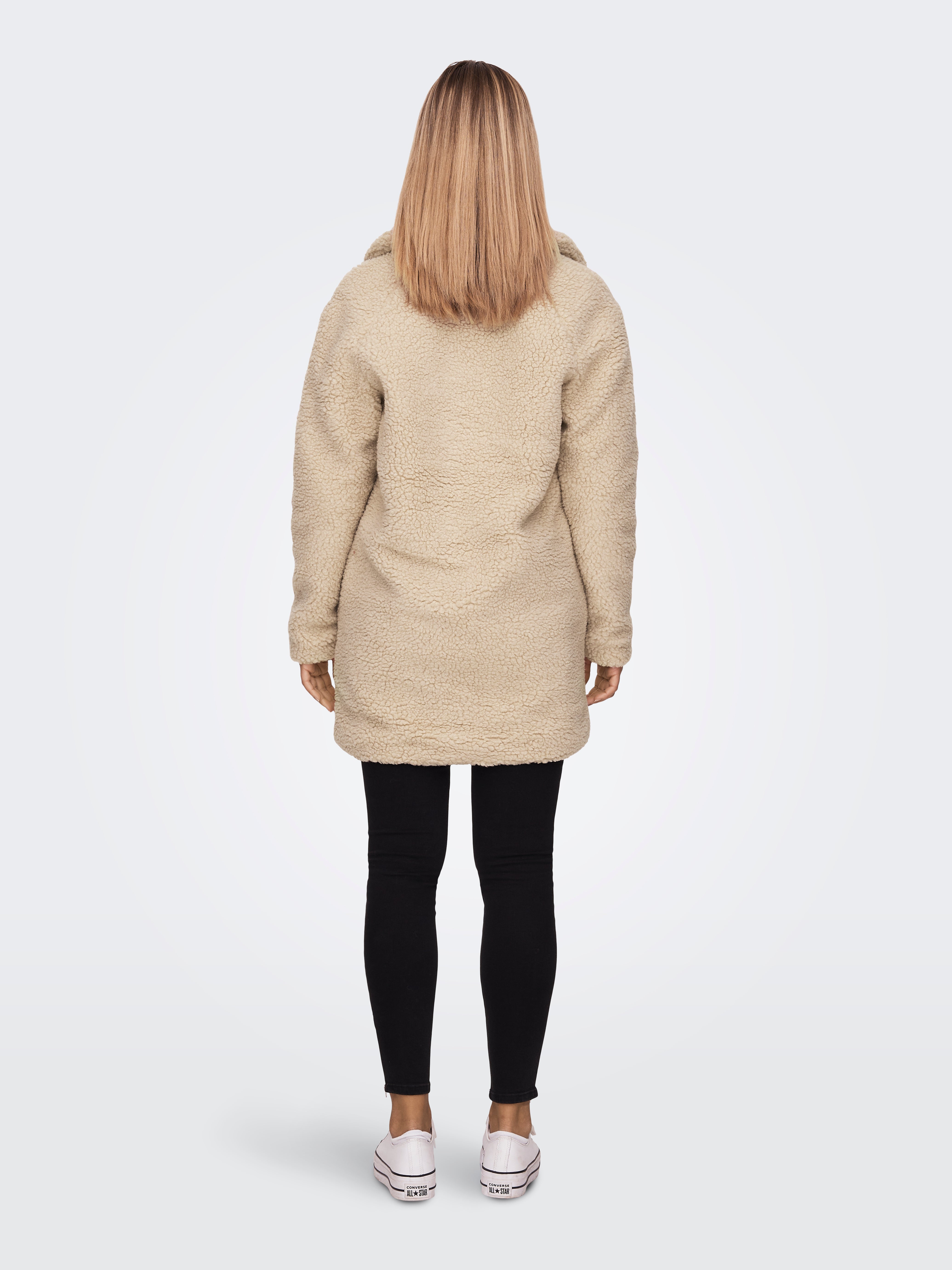 Sherpa Coat | Light Brown | ONLY®
