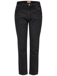 ONLY ONLAsos Mid Waist Straight Jeans -Black Denim - 15169623