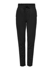 ONLY Pantalones Corte regular Cintura media -Black - 15169678