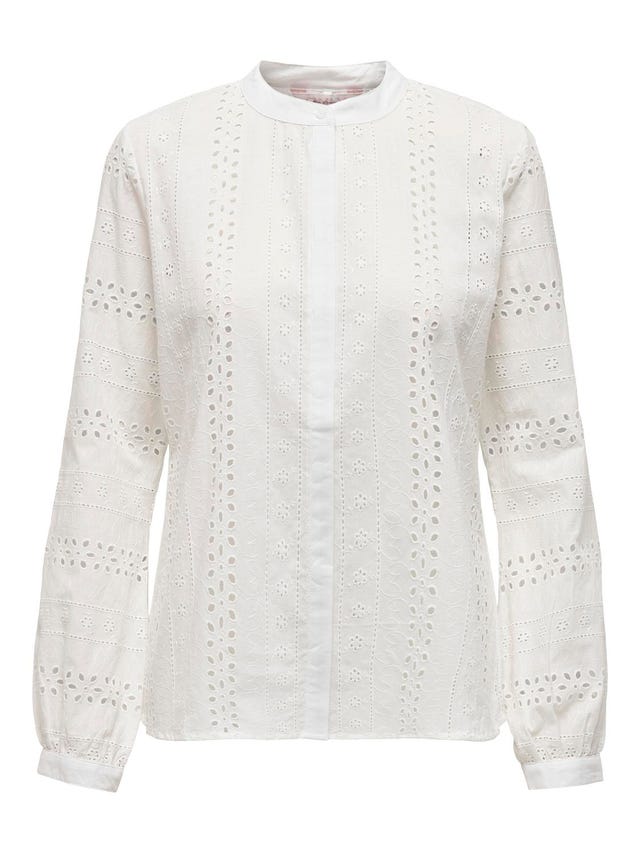 ONLY Embroidery Long sleeved shirt - 15169835