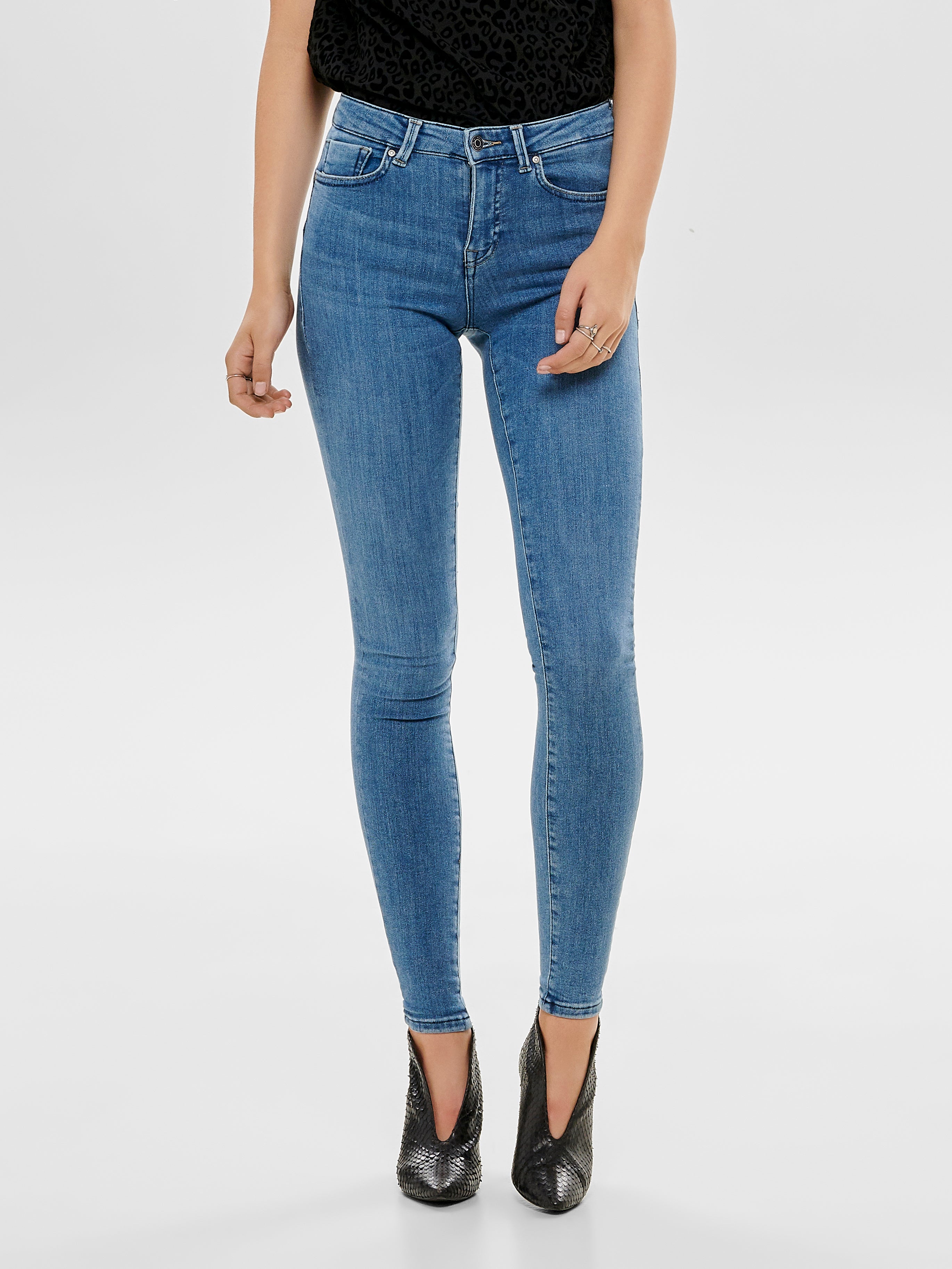 Thumbnail - Onlpower Mittlere Taille Skinny Fit Jeans