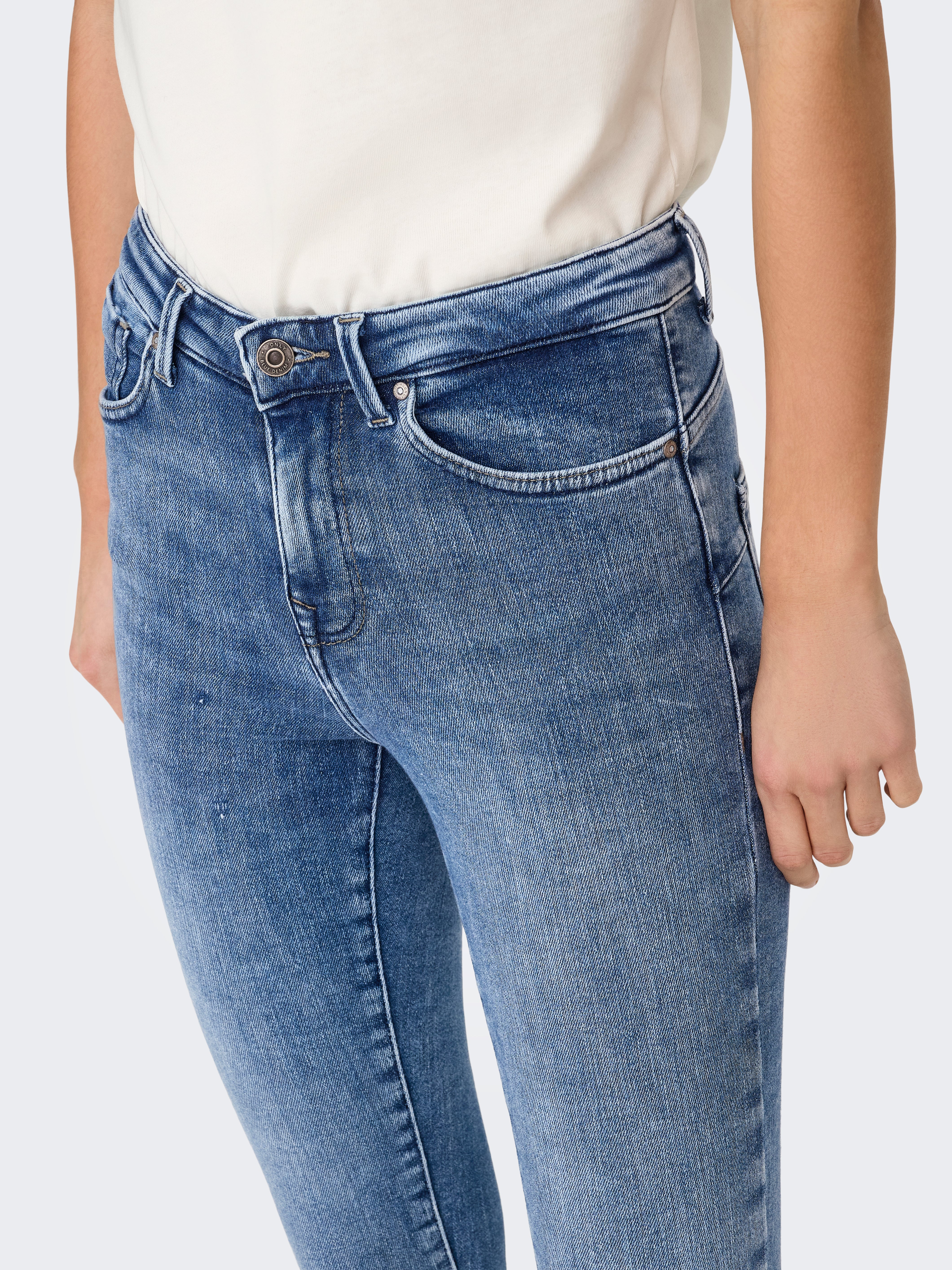 ONLY Damen Skinny Jeans - Mittlere Taille Skinny Fit