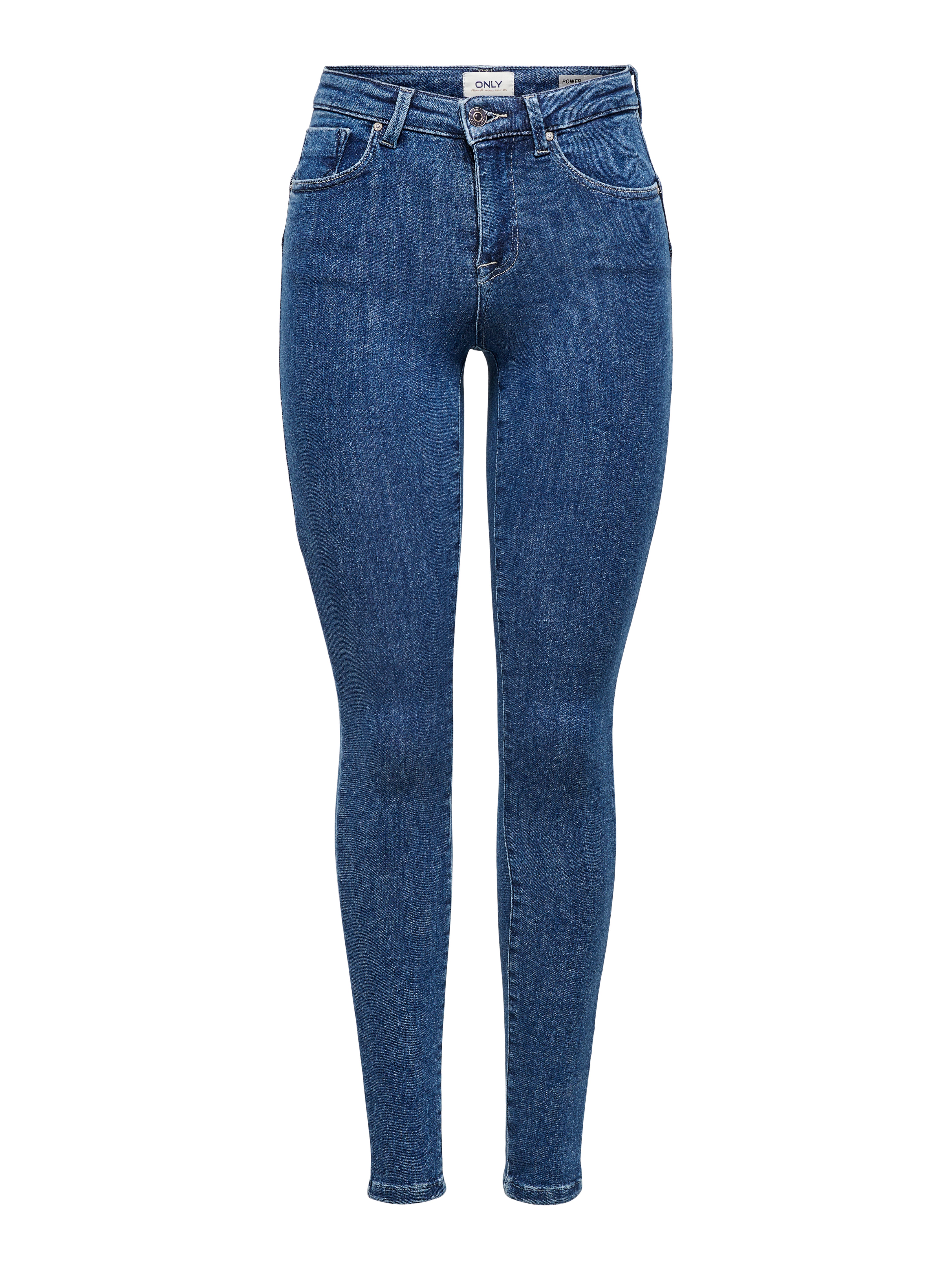 ONLPOWER Mittlere Taille Skinny Fit Jeans | Dunkelblau | ONLY®