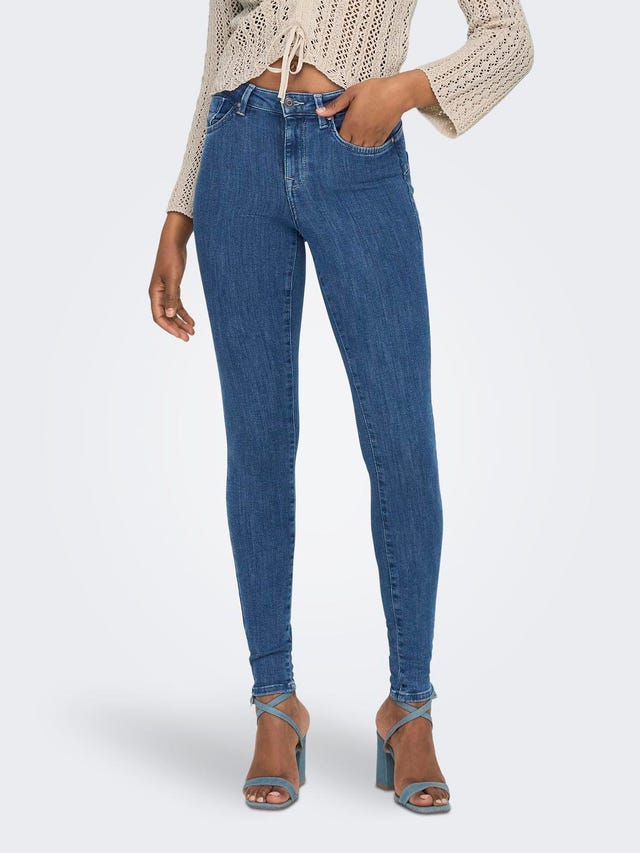 ONLY ONLPOWER MID waist PUSHUP Skinny jeans - 15169893