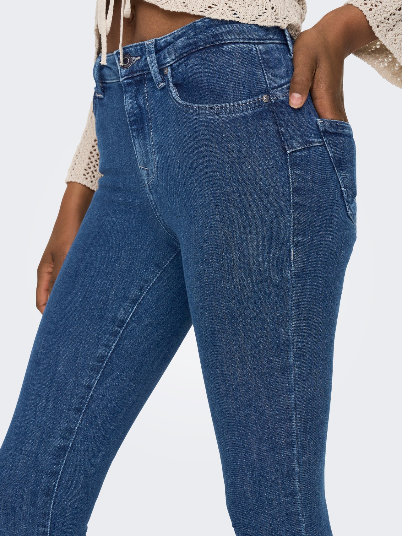 ONLPOWER Mittlere Taille Skinny Fit Jeans Dunkelblau ONLY onlpower-mittlere-taille-skinny-fit-jeans-dunkelblau-only
