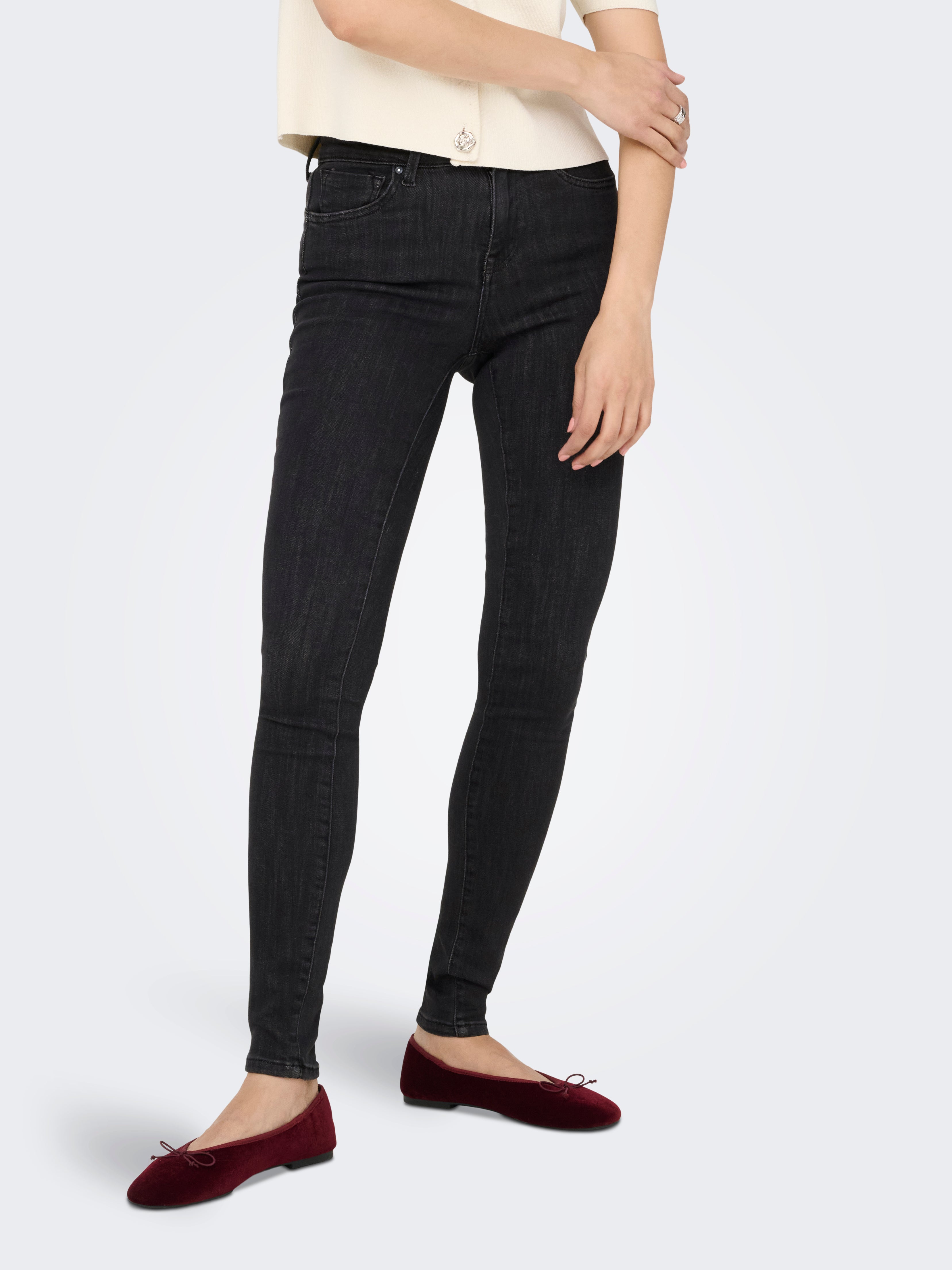 Onlpower Mittlere Taille Skinny Fit Jeans