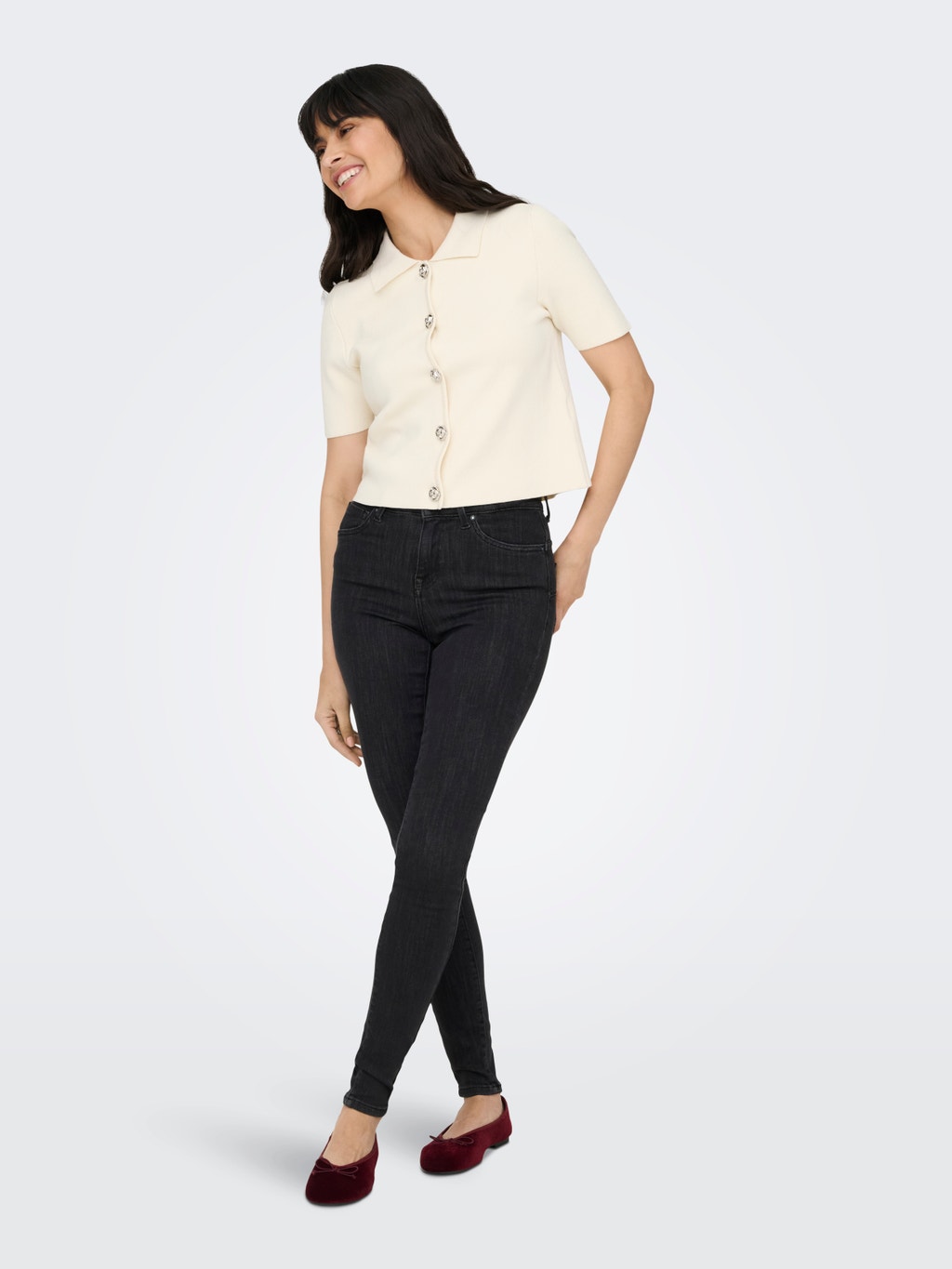 ONLY Dames Onlpower Mid Waist Sk Push Up DNM Tai Jeans, Lichtblauw gebleekte denim, S / 30L ONLY Dames Onlpower Mid Waist Sk Push Up DNM Tai Jeans, Lichtblauw gebleekte denim, S / 30L