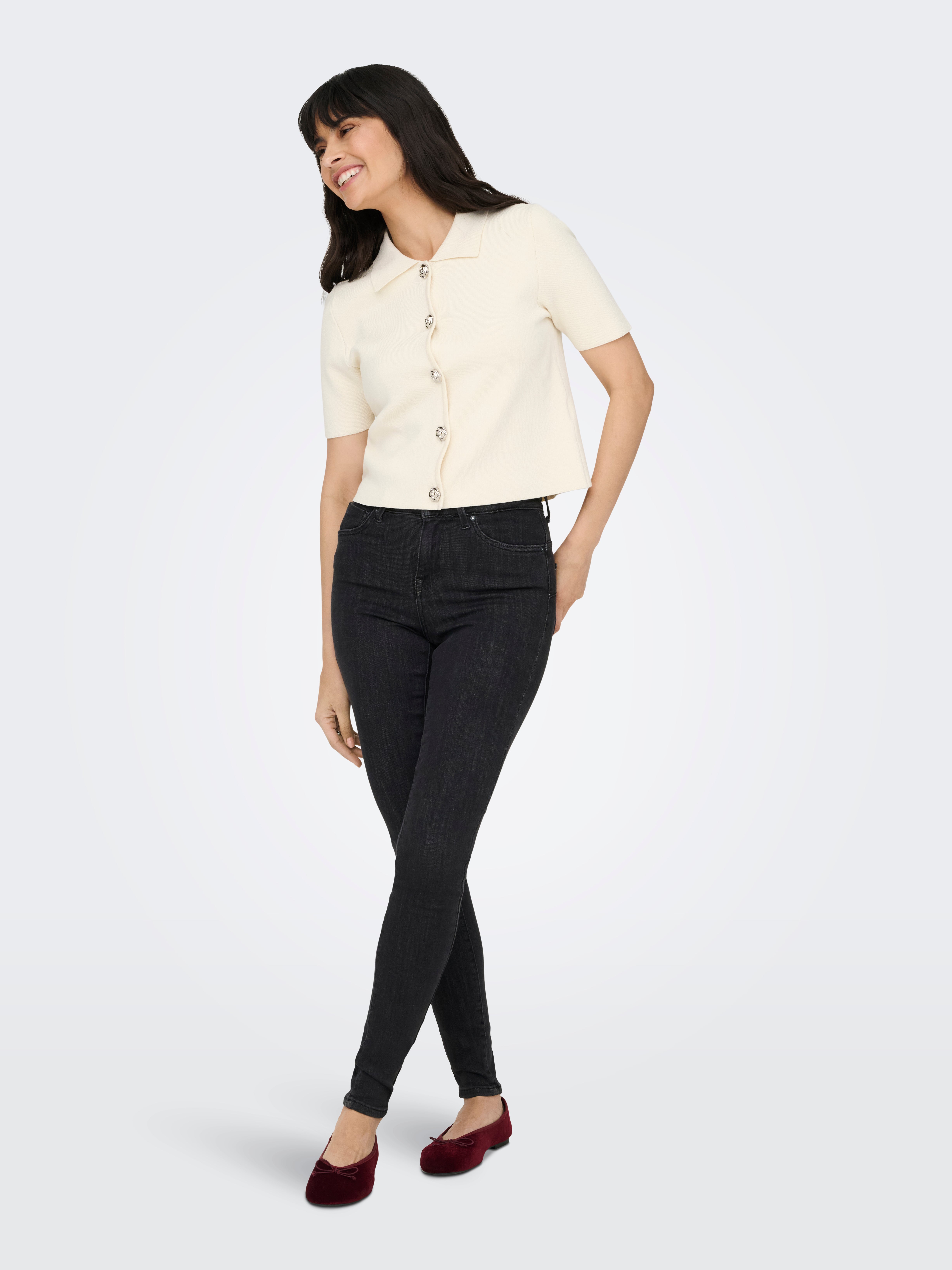 ONLPOWER Mittlere Taille Skinny Fit Jeans | Mittelgrau | ONLY®