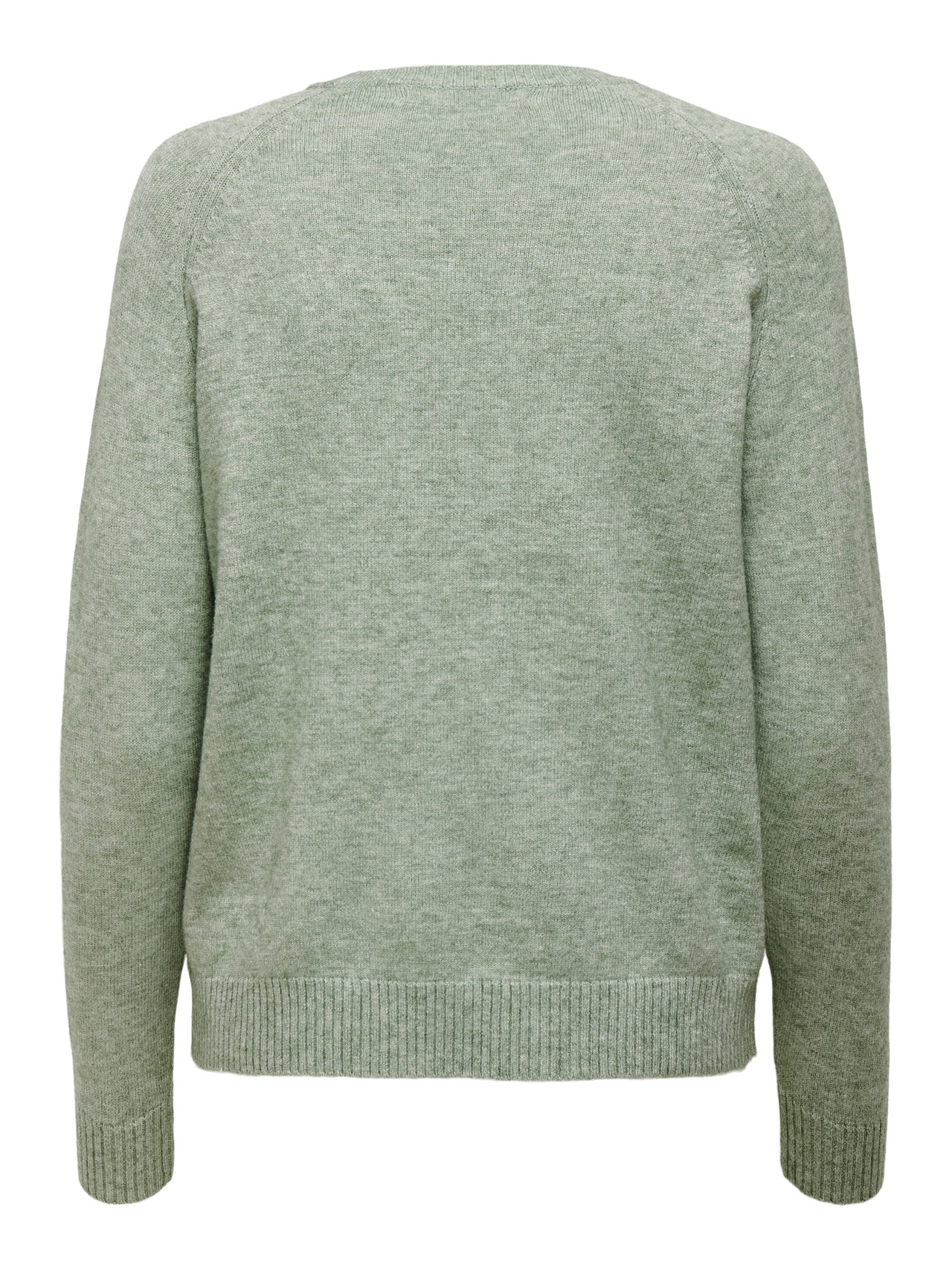 ONLY O-hals Pullover -Basil - 15170427