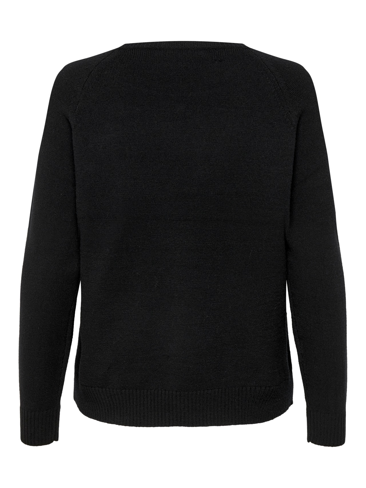 ONLY Couleur unie Pull en maille -Black - 15170427