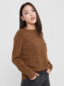 ONLY Pull-overs Col rond -Tortoise Shell - 15170427