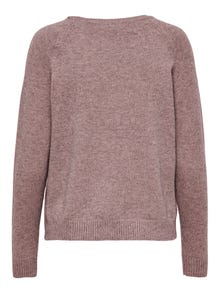 ONLY Solid colored Knitted Pullover -Rose Brown - 15170427