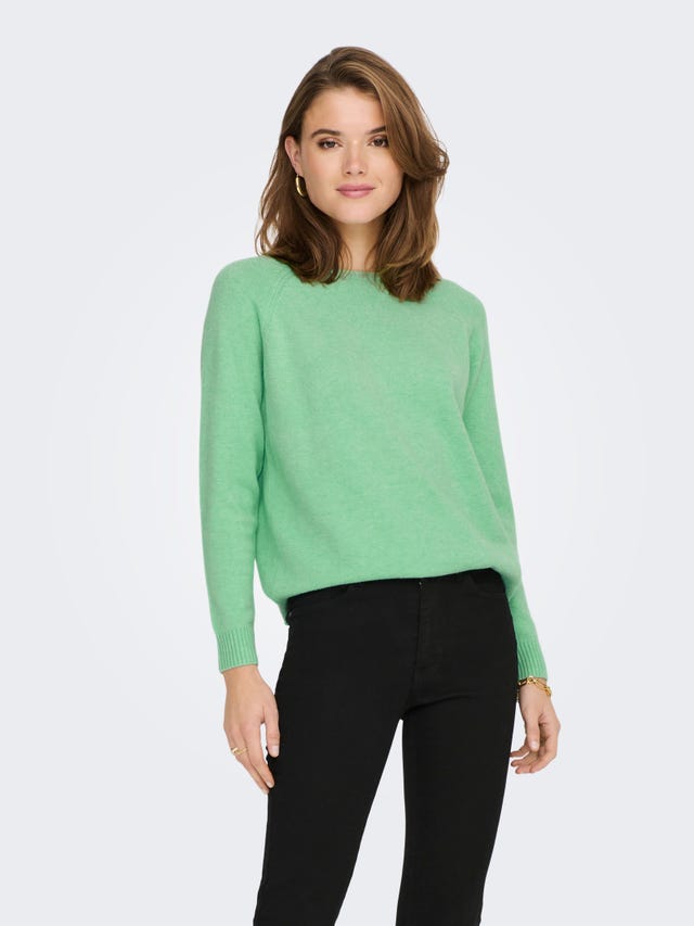 ONLY Solid colored Knitted Pullover - 15170427