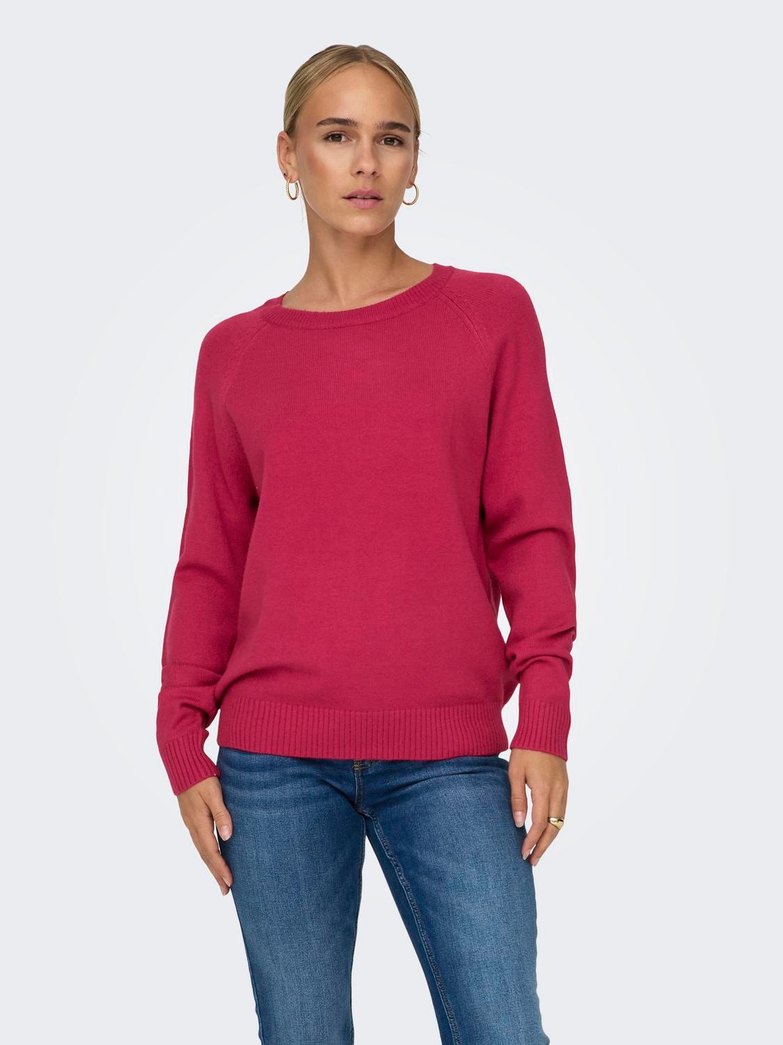 Solid colored Knitted ONLY® Pullover | 20% discount! with