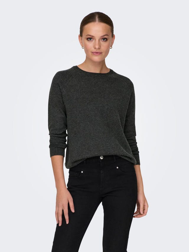 ONLY Couleur unie Pull en maille - 15170427