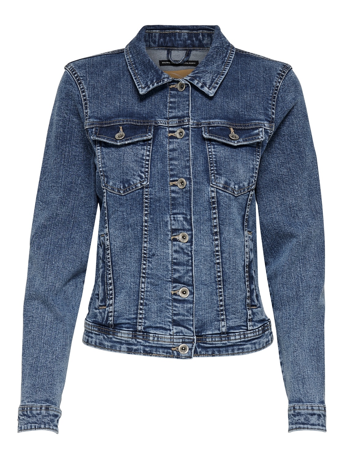 ONLY Short Denim jacket -Medium Blue Denim - 15170682