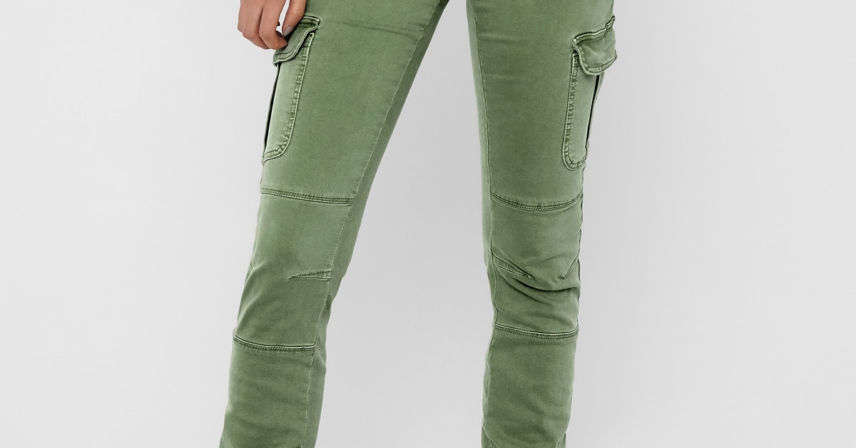 Ankle Cargo pants | ONLY® Green Dark 