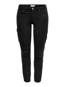ONLY Cropped fit Cargo broek -Black - 15170889
